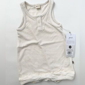 Cream Kids Terry Romper by Goumi Kids
